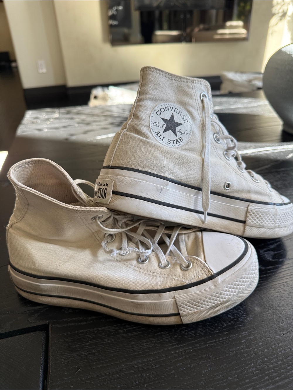 Converse White High Top Sneakers - Canvas All Star